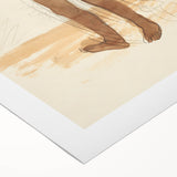 Modern Wall Art: Vintage Nude Illustration in Neutral Tones