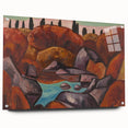 Modern Wall Art - Abstract Landscape in Warm Tones - Contemporary Decor