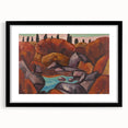 Modern Wall Art - Abstract Landscape in Warm Tones - Contemporary Decor