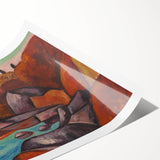 Modern Wall Art - Abstract Landscape in Warm Tones - Contemporary Decor