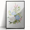 Romanticism Art: Floral Bouquet Illustration Canvas Print