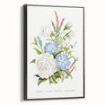 Romanticism Art: Floral Bouquet Illustration Canvas Print