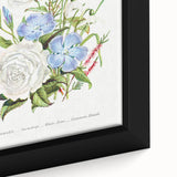 Romanticism Art: Floral Bouquet Illustration Canvas Print
