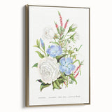 Romanticism Art: Floral Bouquet Illustration Canvas Print