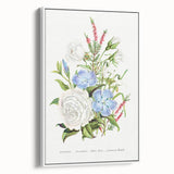 Romanticism Art: Floral Bouquet Illustration Canvas Print