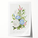 Romanticism Art: Floral Bouquet Illustration Canvas Print