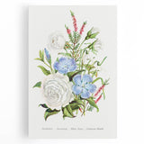 Romanticism Art: Floral Bouquet Illustration Canvas Print