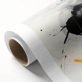 Contemporary Dining Art Pieces – Fluid Black & Gold Canvas