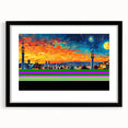 Vibrant City Skyline Office Wall Art – Modern Corporate Decor