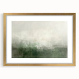 Abstract landscape wall art framed in gold with a matte finish, showcasing vibrant colors and intricate details, perfect for modern home decor.