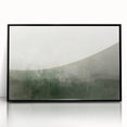 Framed abstract landscape wall art featuring vibrant colors and intricate designs, set in a sleek black frame, perfect for modern home decor.