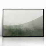 Framed abstract landscape wall art featuring vibrant colors and intricate designs, set in a sleek black frame, perfect for modern home decor.