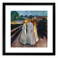 Expressionism Wall Art: On the Bridge Modern Expressionist Print