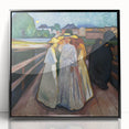 Expressionism Wall Art: On the Bridge Modern Expressionist Print