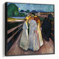 Expressionism Wall Art: On the Bridge Modern Expressionist Print