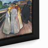 Expressionism Wall Art: On the Bridge Modern Expressionist Print