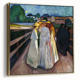 Expressionism Wall Art: On the Bridge Modern Expressionist Print