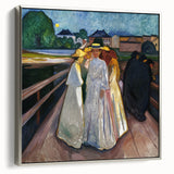 Expressionism Wall Art: On the Bridge Modern Expressionist Print
