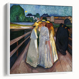 Expressionism Wall Art: On the Bridge Modern Expressionist Print