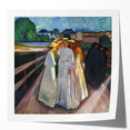 Expressionism Wall Art: On the Bridge Modern Expressionist Print