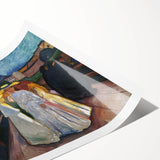 Expressionism Wall Art: On the Bridge Modern Expressionist Print