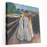Expressionism Wall Art: On the Bridge Modern Expressionist Print
