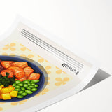 Extra large wall art featuring black and white line art flowers on a rolled print, suitable for large living room decor.