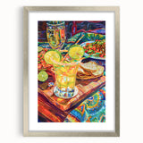 Textured abstract art print featuring swirling gray and silver tones on a framed canvas, ideal for bedroom art.