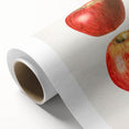 Art Deco poster featuring an assortment of colorful fruits on rolled canvas, ideal for nursery wall art or dining room decor.