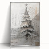 Elegant Christmas Tree Art Print - Holiday Decor for Festive Charm