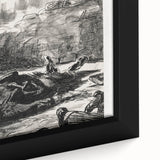 Historical Artwork - Manet's Civil War Scene, Dramatic Black & White Print