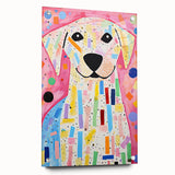 Kids Room Wall Art – Colorful Dog Illustration for Playroom