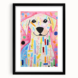 Kids Room Wall Art – Colorful Dog Illustration for Playroom