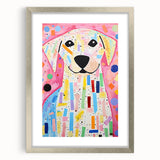 Kids Room Wall Art – Colorful Dog Illustration for Playroom