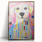 Kids Room Wall Art – Colorful Dog Illustration for Playroom