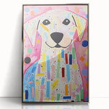 Kids Room Wall Art – Colorful Dog Illustration for Playroom