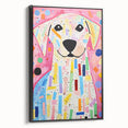 Kids Room Wall Art – Colorful Dog Illustration for Playroom