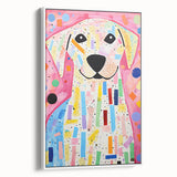Kids Room Wall Art – Colorful Dog Illustration for Playroom