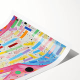 Kids Room Wall Art – Colorful Dog Illustration for Playroom