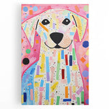 Kids Room Wall Art – Colorful Dog Illustration for Playroom