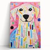 Kids Room Wall Art – Colorful Dog Illustration for Playroom