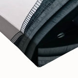 Close-up of a stretched canvas featuring a vibrant landscape bridge design, showcasing intricate details and rich colors, perfect for enhancing home decor.