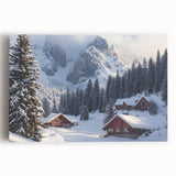 Stretched canvas artwork depicting a serene countryside landscape with rolling hills, lush greenery, and a vibrant sky, perfect for home decor inspiration.