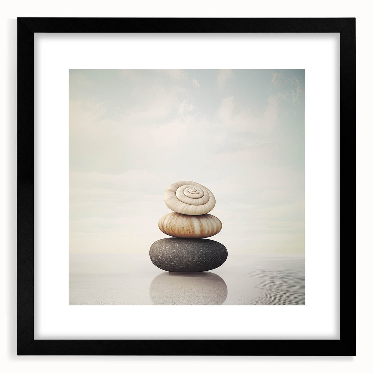 Extra large, textured abstract art print featuring vibrant, colorful swirls on a black framed canvas.