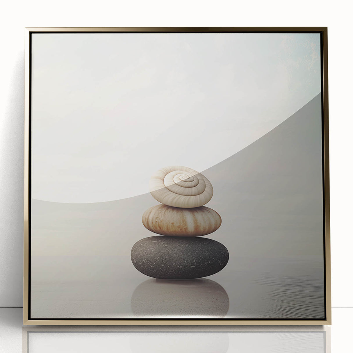 Large acrylic print featuring close-up nature elements in gold tones, ideal for modern nursery decor.