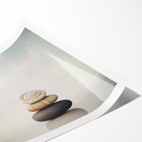 Extra large wall art featuring line art flowers in black on white, rolled print, suitable for large living room decor.