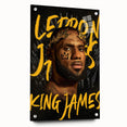 LeBron James Pop Art Wall Art - Bold King James Canvas Print