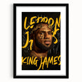 LeBron James Pop Art Wall Art - Bold King James Canvas Print