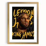 LeBron James Pop Art Wall Art - Bold King James Canvas Print