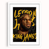 LeBron James Pop Art Wall Art - Bold King James Canvas Print